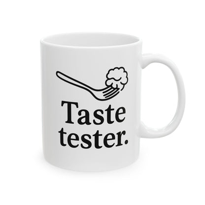 Hilarious Couples Coffee Mug - "Taste Tester" - Perfect Kitchen Gift for Spouse, Partner, Anniversary, Valentine’s Day