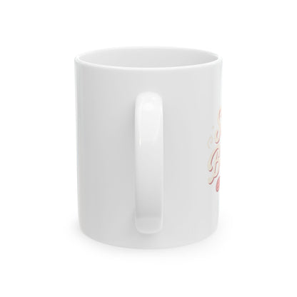Cute Cupcake Love Ceramic Mug - Heartwarming Gift for Baking Enthusiasts, Sweetheart, Birthday, Coffee Lovers