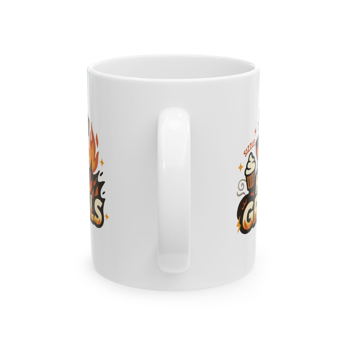 He Grills Ceramic Mug | Couples Mug | Great Gift for Coffee Lovers, Tea Time, Birthdays, Holidays