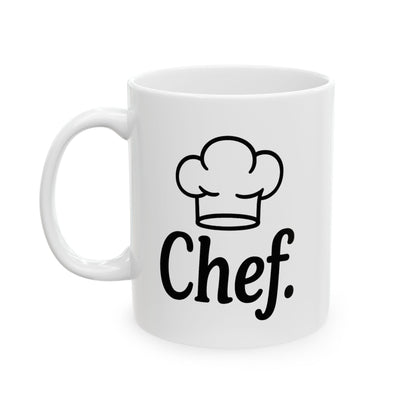 Funny "Chef" Coffee Mug - Cute Gift for Cooking Partner, Spouse, Anniversary, Valentine’s Day